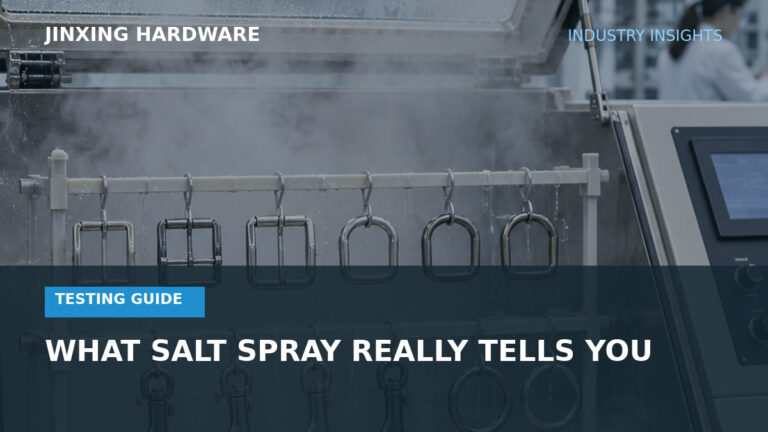 Salt spray testing guide for metal hardware using ISO 9227 and ASTM B117