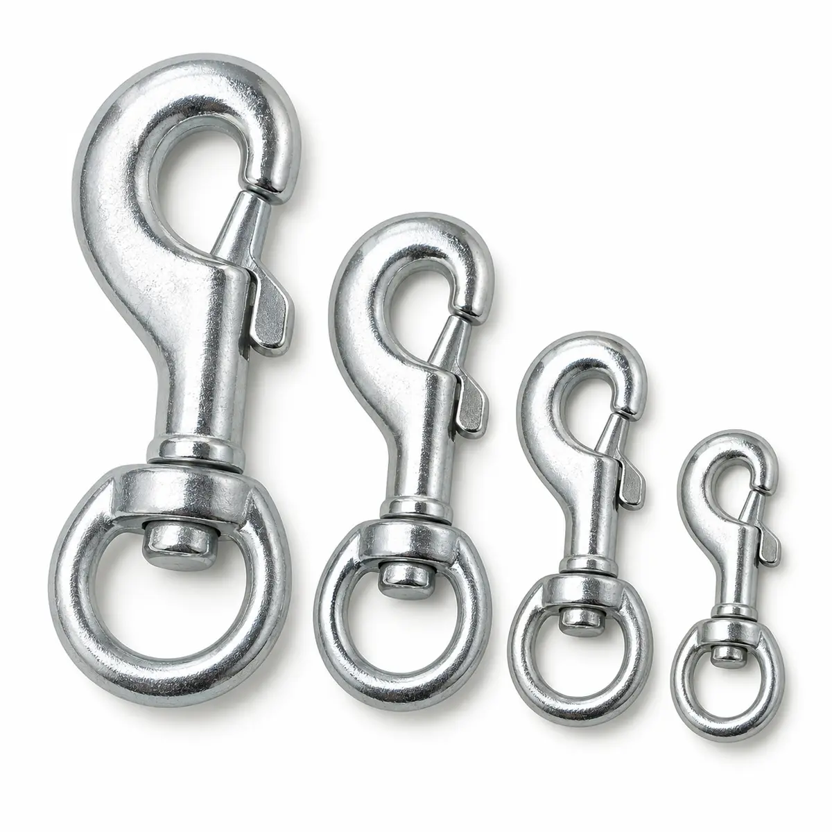 Heavy-Duty Steel Swivel Snap Hooks